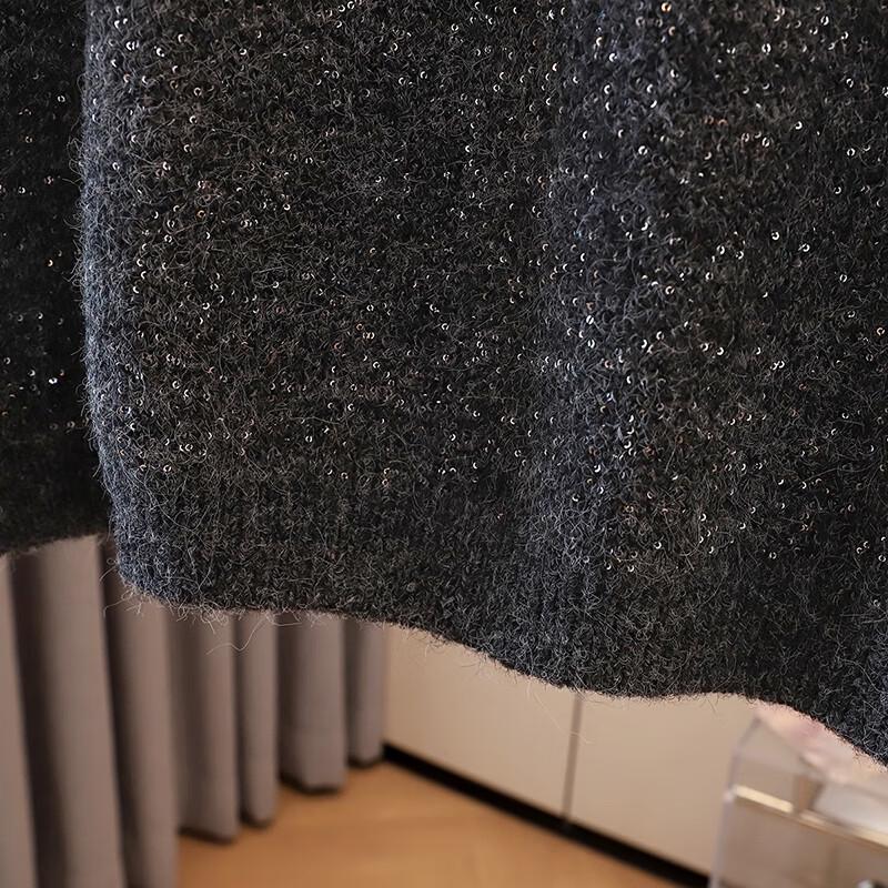 Women's Sequin V-Neck Knitted Vest