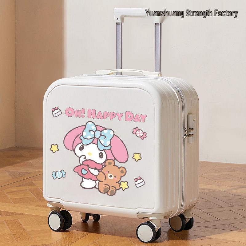 Children's Cartoon Carry-on Suitcase for Boys & Girls, Small Trolley with Password Lock