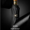 Wooden Handle Umbrella Automatic Uv Resistant Umbrella Men High-End Business Folding Umbrellas Dual-Purpose Windproof Umbrellas