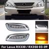 Compatible with 03-09 Lexus RX330/350 LED Daytime Running Light & Turn Signal Mod Kit