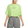 Nike Sportbekleidung Swoosh Buchstaben Logo Print Kurzarm T-Shirt Damen Oberteile Grün DR5625-360