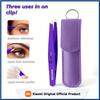 Professional Stainless Steel Tweezers Set for Eyebrow Eyelid & Facial Hair Removal Heavy-Duty Oblique Pointed Tip with Anti-Slip