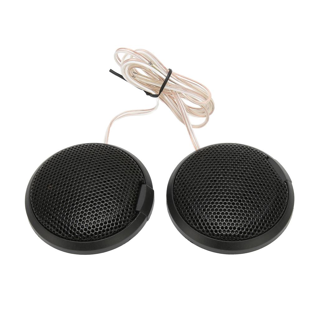 Pair Car Mini Dome Tweeter 20W 105dB Round Speaker Stick On Flush Mount Universal Accessory