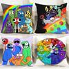 POPULÄR R-RRainbow FFFriendsS Kuddfodral Bekvämt Vändbart Kuddfodral Perfekt för Bil Soffa Sovrum & Mer