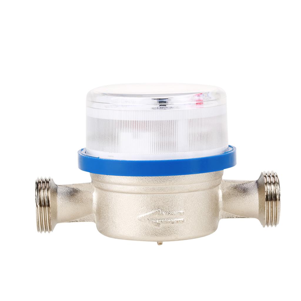 15mm 1 2  Garden Home Plastic Cold Water Meter Single Water Flow Dry Table Measuring Tools