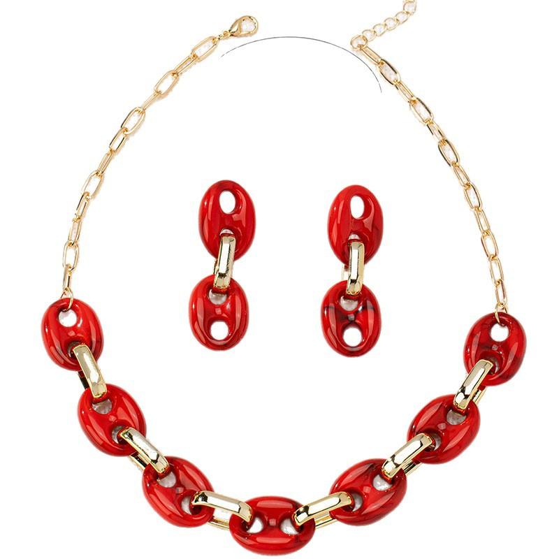 Fashion Necklace Earrings For Women Ladies