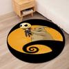 The Nightmare Before Christmas Printed Round Rug Carpet Chair Rug Area Rug Entryway Doormats,for Office Chair Living Room Bedroom Kitchen Room.