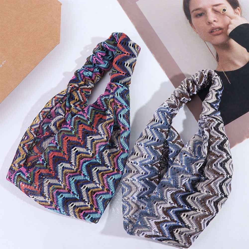 Hollow Wave Mesh Headband Non Slip Wide Side Head Wrap Personality Lace Hairbands  Wash Face