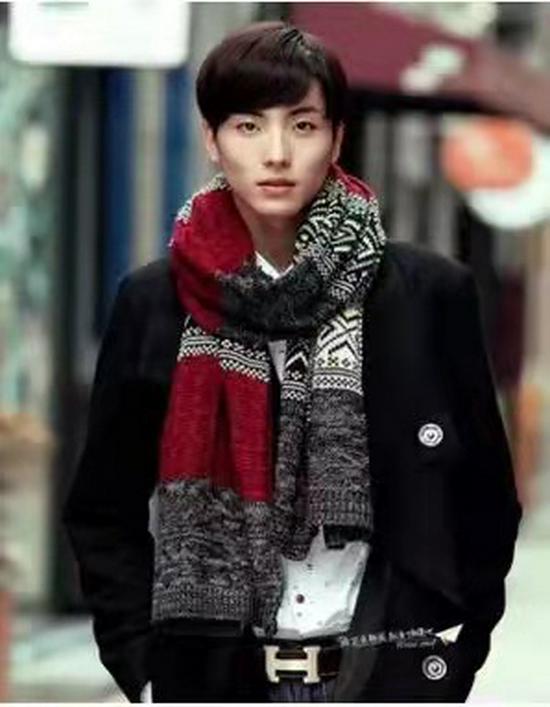 Autumn & Winter Mixed Color Cable Knit Scarf - Fashionable, Versatile Mid-Length Neck Warmer for Men & Students