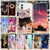 Für Vivo Y76s Hülle Vivo Y76 5G V2124 Niedliche Katze Cartoon Hülle Transparente Silikon Handyhülle Für Vivo Y74s Y 76 s VivoY76 5G Weiche Hülle