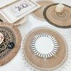 2026 Nordic Style Non-slip Placemat Round Flower Print Table Placemat Heat Insulation Furniture Decoration Mat Coffee Cup Mats
