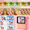Kinderkamera – Sofortdruckkamera 1080P, 2,4-Zoll-Bildschirm, digitale Kinder-Video-Camcorder-Kamera mit 16-fachem Digitalzoom, 32 GB TF, Auto