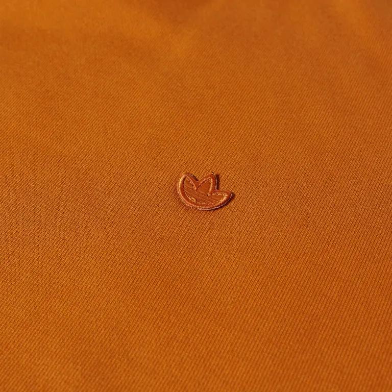 Adidas Originals Trefoil Embroidered Crewneck Pullover Sweatshirt Men Tops Mustard-Yellow H09176