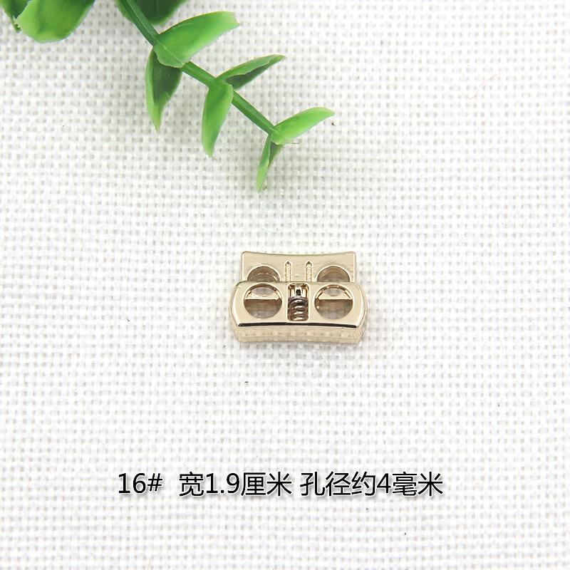 Clothing Metal Spring Buckle Buckle Rope Buckle Alloy Pig Nose Buckle Down Jacket Bell Rope Buckle Elastic Buckle