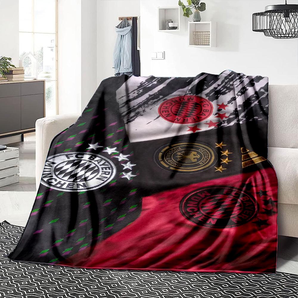 Coperte con Stemma del Bayern Monaco in Flanella Stampata Traspiranti Calde Plaid per Casa Ufficio Copriletto 0708a123