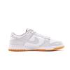 Nike Dunk Leather Abrasion Resistant, Lightweight, And Breathable Low top Skateboard Shoes Unisex Gray White HF5441-110(Team59-)