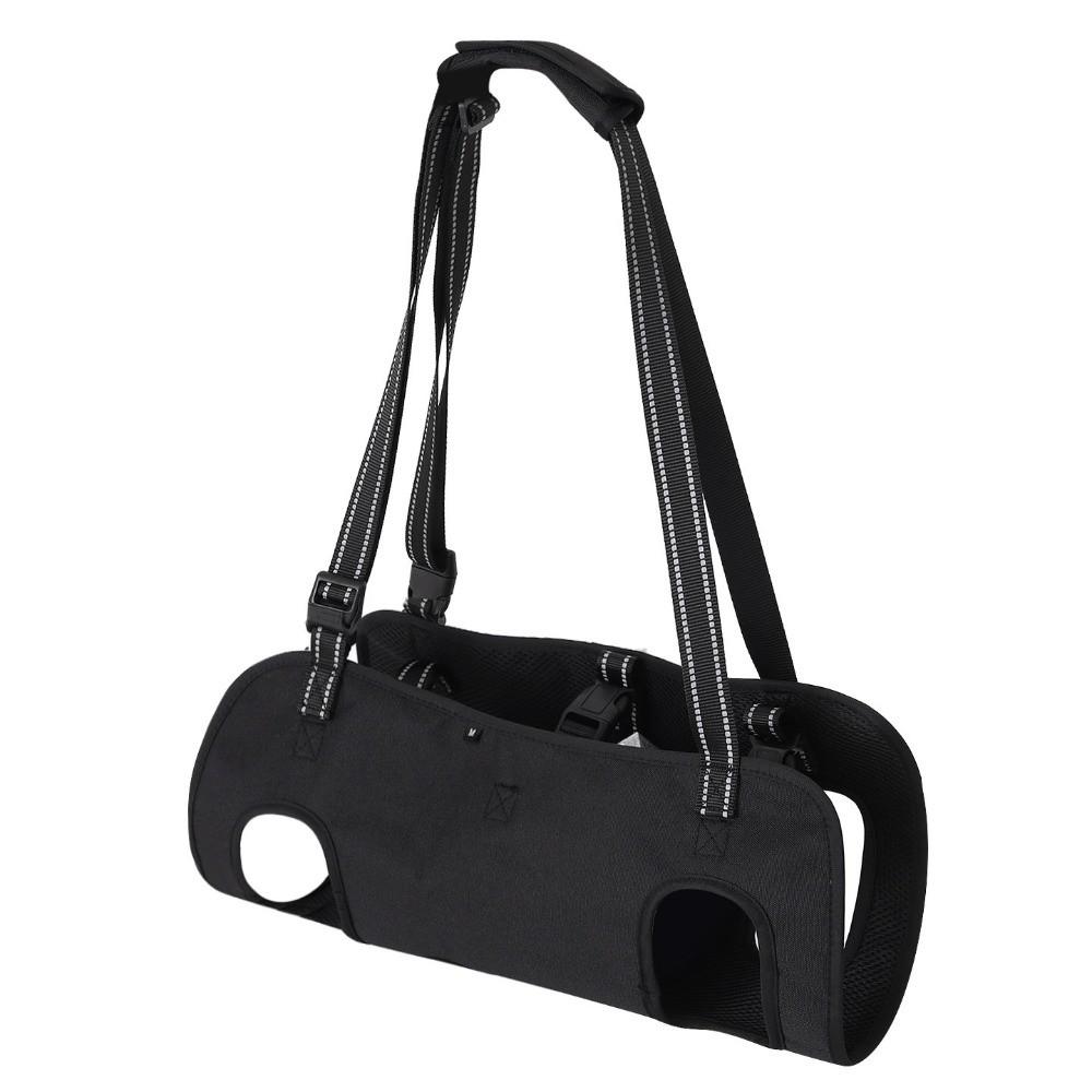 Adjustable Pet Rehabilitation Harness Waterproof Pet Auxiliary Vest Injury Recovery S чёрный