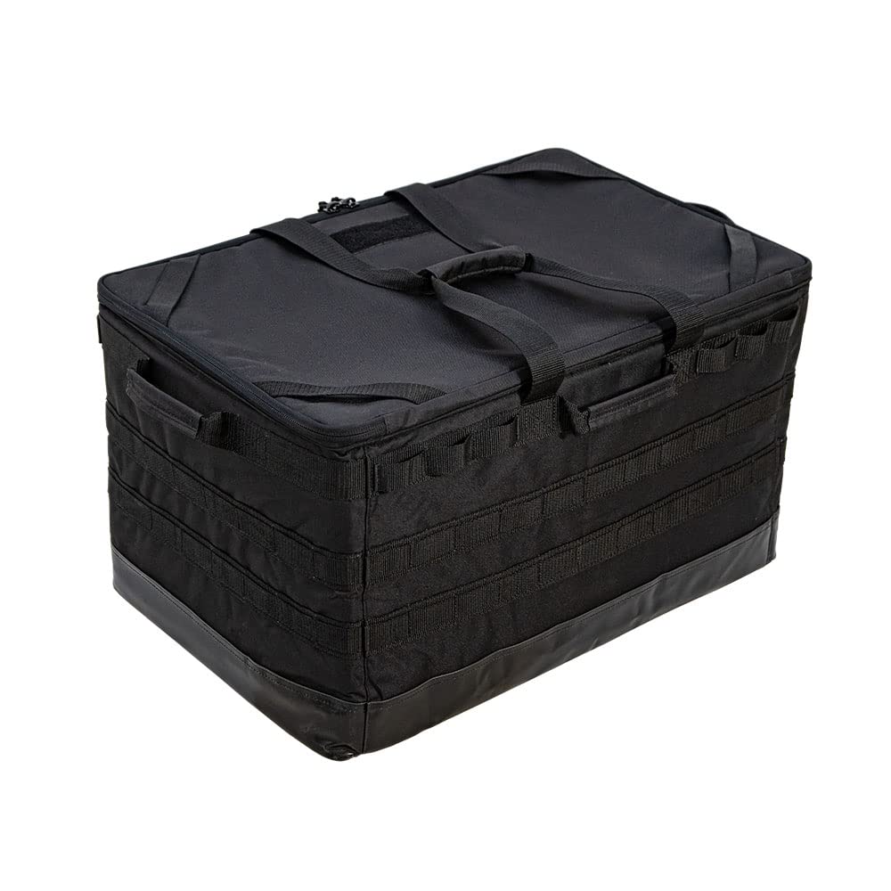 WHATNOT Foldable Gear Container Tool 620mm Wide x 400mm Deep x 380mm Bag, Black, High, GC-01-BK