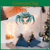 Fun Acrylic Crab Keychain Car Decoration Charming Accessory For Stylish Vehicles