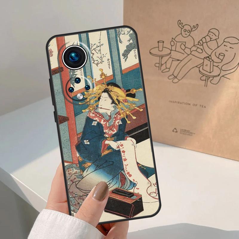 Japanese Ukiyo-e Art For Honor Magic 8 Pro 5 6 7 Lite Case For Honor Win RT 200 400 50 70 90 X8b X9a X9b X9c X9d