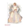 LED Light Silver Golden Angel Tree Topper Christmas Tree Accent 12" Height ForXmas Decoration Ornament