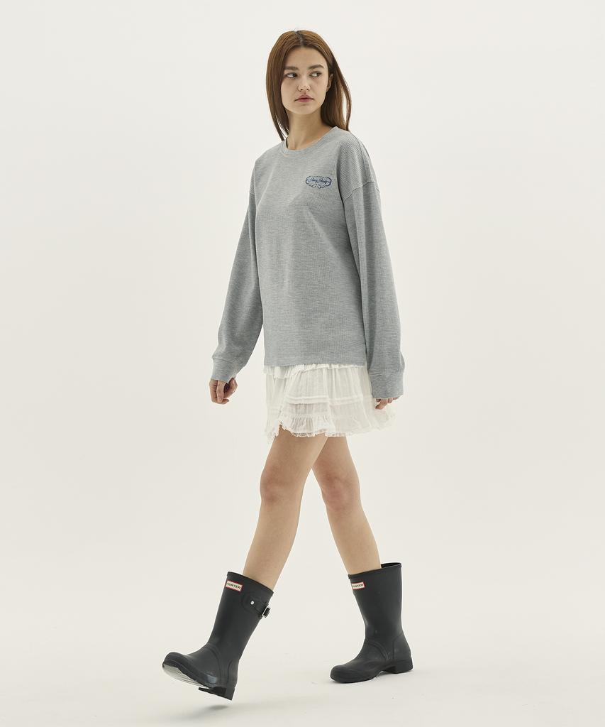 JUCYJUDY Semi-Oversized Waffle T-Shirt J1Ts020J