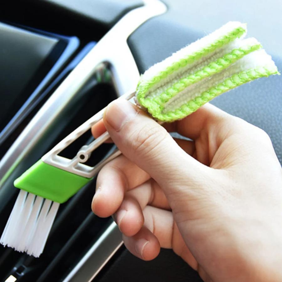 Escova de Limpeza de Saída de Ar Condicionado de Carro Removedor de Pó Limpeza Automática Persianas Limpador de Teclado Acessórios de Limpeza Interior de Carro