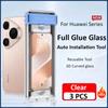 For Huawei Pura 80 70 P60 Pro Mate 70 60 Pro X6 X5 X3 Nova 14 13 12 Pro Ultra Full Glue Tempered Glass Dust-free Auto Installation Screen Protector
