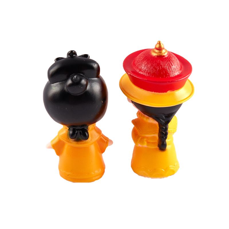 Kinesisk Keiserinne Figur PVC Dronning Ornament Tradisjonell Dekorasjon Kake