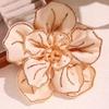 Zircon Fabric Flowers Brooch Metal Pin Wedding Jewelry New Skirt Shirt Decor