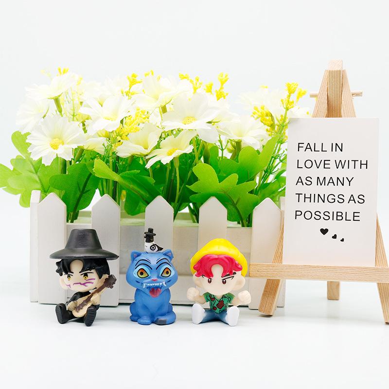 10 Q version of the witch hunter group sitting animation cartoon figure creative doll tide play toy, desktop model