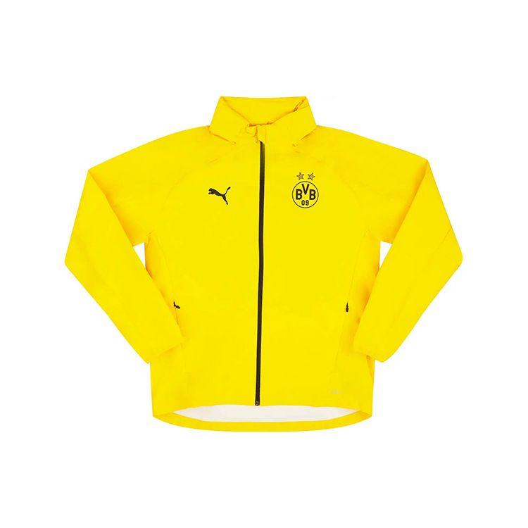 

Puma Borussia Dortmund Letter Logo Zip-Up Casual Long Sleeve Football Shirt 20-21 Season Unisex tops Yellow 759423-11 M