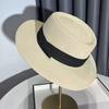 Sweet and Colorful Butterfly Ribbon Straw Hat for Women, Summer Seaside Vacation Style, Large Brim Sun Protection Hat, Foldable Hat