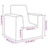 Children S Sofa Light Grey Soft Plush