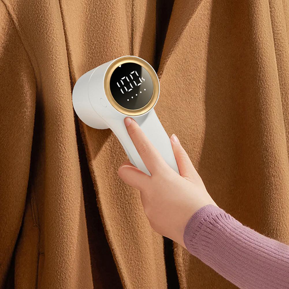Lint Remover for Clothes USB Rechargeable Fabric Shaver with 6 Replacement Blades Lint Remover 5-Speed for Clothes Sweater Sofa