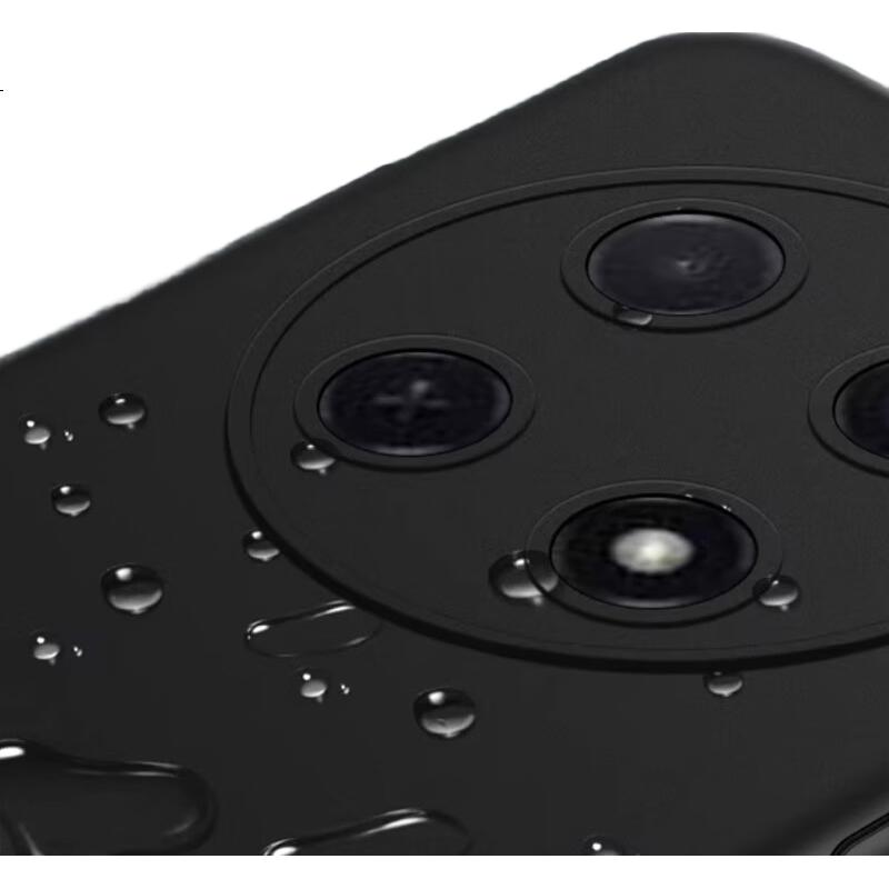 MAIKUQI Phone Case for Honor X60 Pro, Full Coverage Frosted Soft Shell Anti-Drop Protective Cover - Matte Black