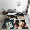 Finn Wolfhard Blanket Cute Star Actor Flannel Vintage Soft Throw Blanket for Bedspread Spring/Autumn
