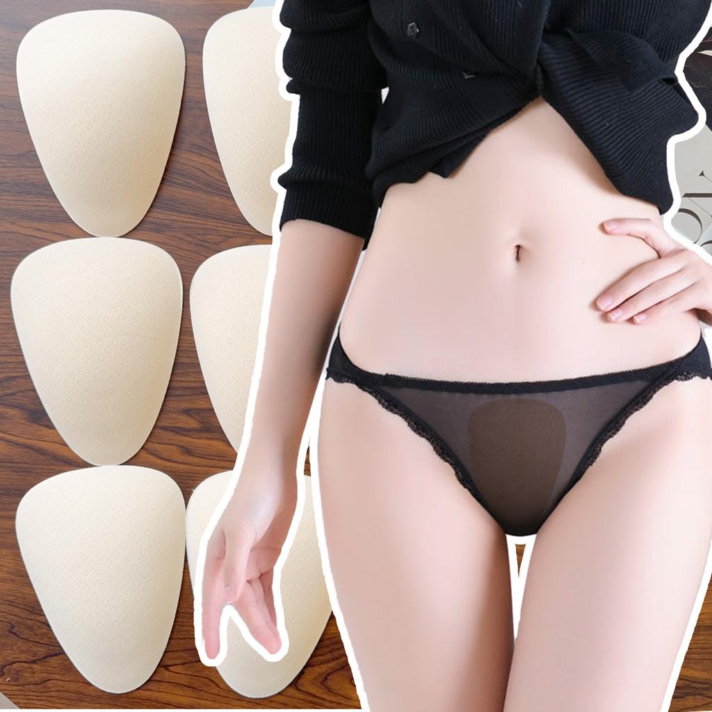 2pcs Camel Toe Concealer Women's Traceless Invisible Camel Toe Underwear Cover Seamless Butt Lifter Pad for Bikini Yoga Pant Pad