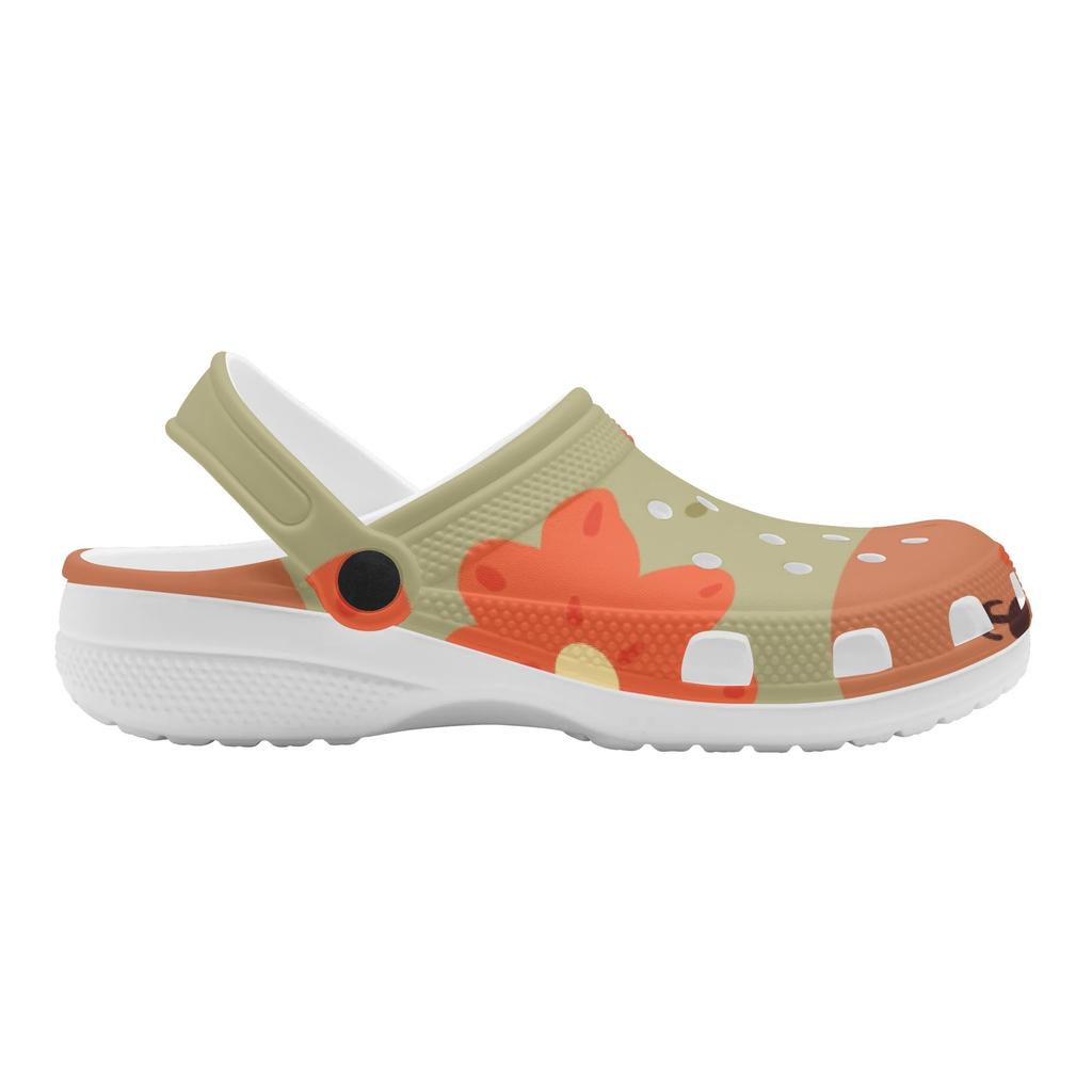 Allover Print EVA Clogs Women Men Flexible Lightweight Slip On Casual Shoes Soft Sole Summer Sandals Indoor Outdoor Wear