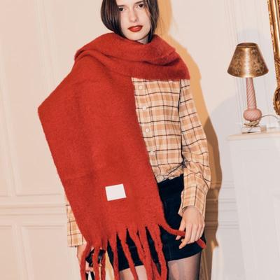 SILN Wide Long Muffler (RED)