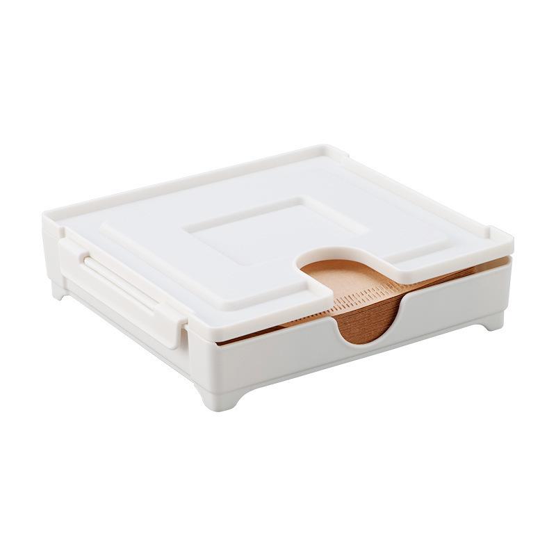 Japan Imported Hand Brewed Coffee Filter Paper Box, Household Coffee Filter Paper Dust Box Magnetic Storage Box