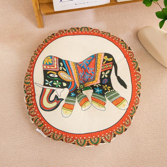 Boho apvalus sėdimasis pagalvėlė minkštas medvilnės lino kėdės pagalvėlės sutirštinta tatami grindų pagalvė pagalvėlė meditacijai svetainei lango balkonui skaitymo kampeliams