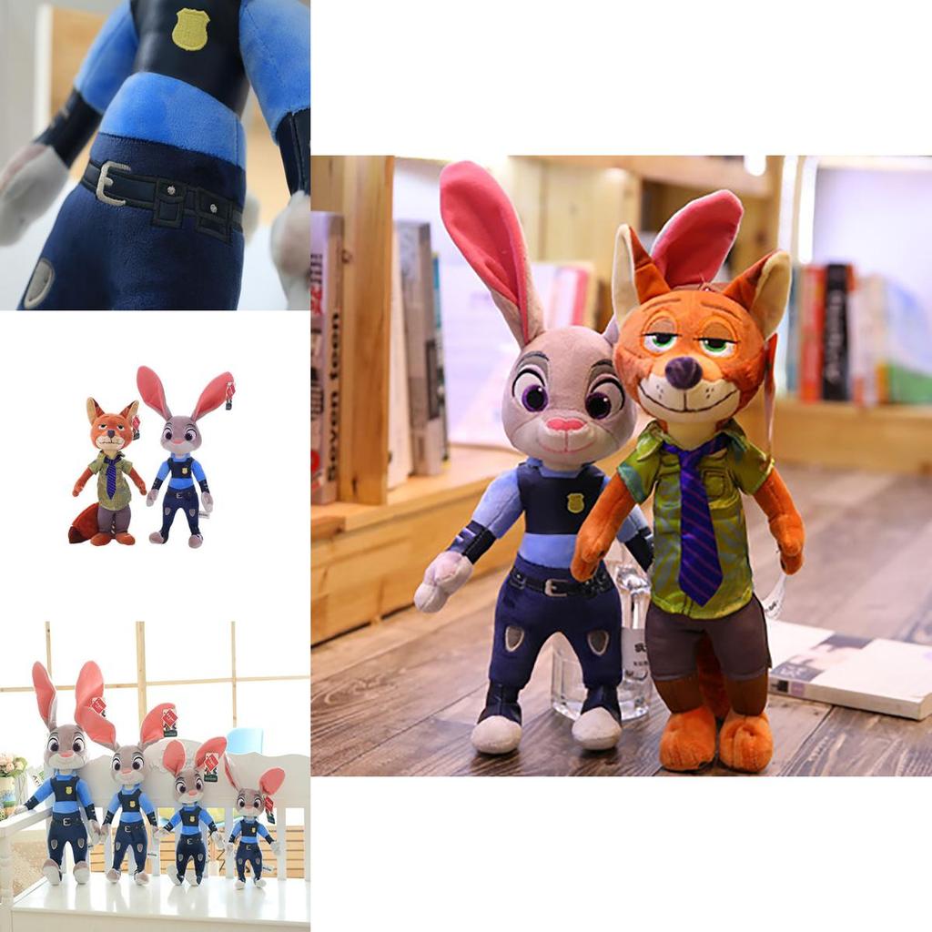 Zootopia/zootropolis Judy Hopps And Nick Wilde Plush Toy Ideal Kids Gift For Fans