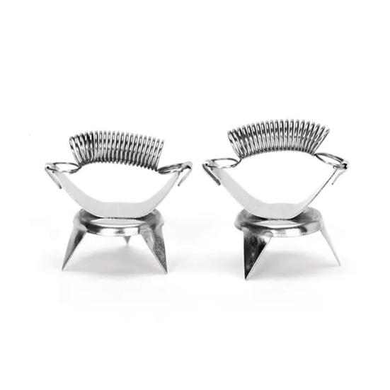 

2 шт. зажим для глазури из нержавеющей стали эргономичный комфортный простой в очистке многофункциональный инструмент для нанесения цвета глазури 2pcs