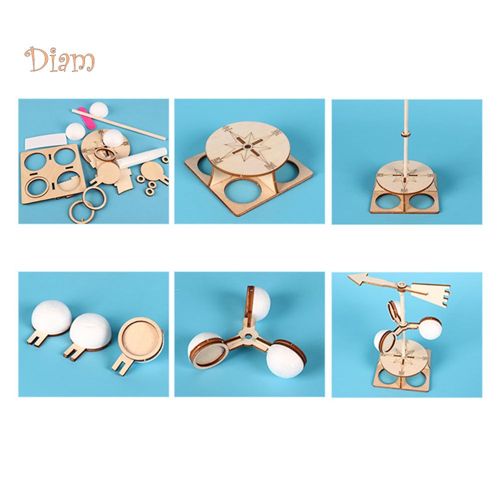 Baby Bear Kids DIY Wind Vane Model Kit Experiment științific de fizică Jucării educaționale