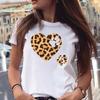Women T-shirts Love Trend Style Dog Paw Cartoon Animal Pet 90s Summer Graphic Print Female Stylish T Top Shirt Girl Tee T-Shirt