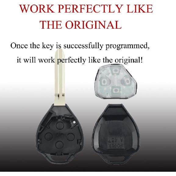 MechanMagic Key Fob Remote Replacement Fits for Toyota 2009 2010 2011 2012 2013 2014 2015 2016 Venza/2010-2013 Corolla Keyless Entry Remote Control