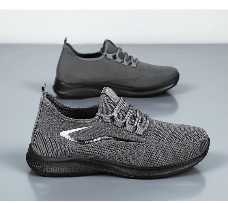 Herren Leichte Atmungsaktive Flyknit Sneaker - Übergröße, Sommer Casual, Geruchsneutral