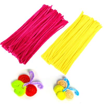 Bunter Chenille-Draht Verdrehter Stab Wollwurzel Flauschiger Stab Eisendraht DIY Handwerk Verdrehstab Haarspangen Dekorationen