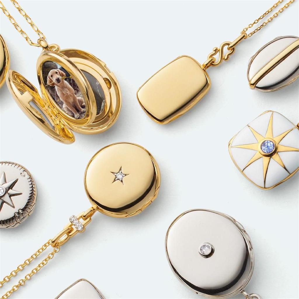 Retro Style Circular Opening and Closing Photo Album Mother's Day Gift Photo Box Oval Square Necklace Pendant for Women